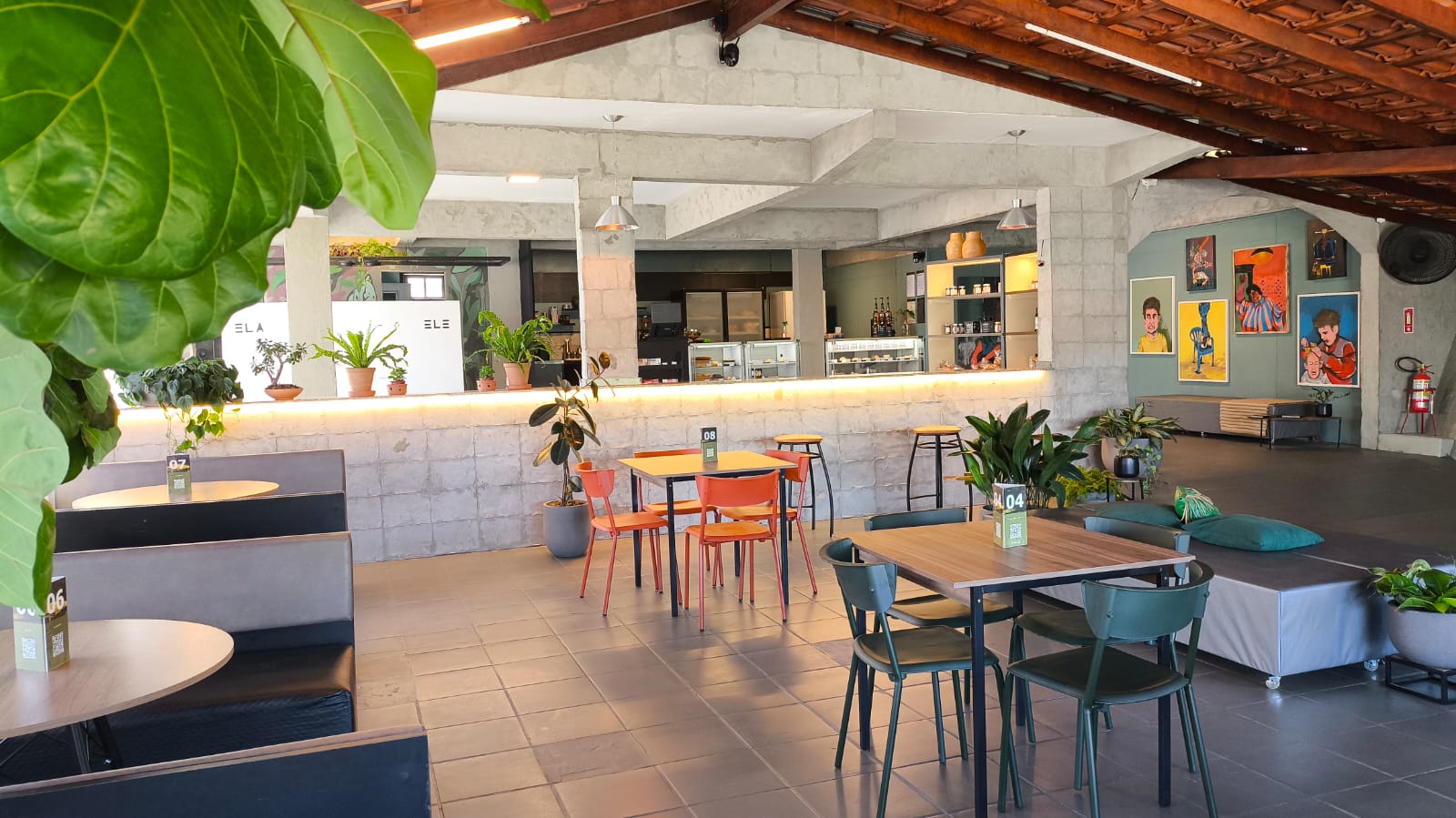 Interior da cafeteria